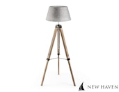 New Haven - Rustic Floor Tripod lamp - Large