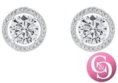 Ariel 'Tempest' 18k White Gold Plated Earrings