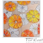 Linen Freesia - Oil Painting from Far East Collection - 39.4-in x 39.4-in