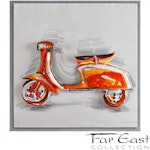 Scooter - Metal Art from Far East Collection - 35.4-in x 35.4-in x 3.15-in