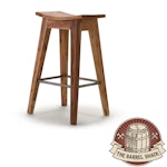 The Barrel Shack™ - The Reed - Handmade Wooden Bar Stool