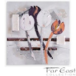 Tulips - Oil Painting from Far East Collection - 27.5-in x 27.5-in