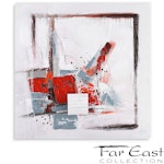 Kiss the Rain - Oil Painting from Far East Collection - 31.5-in x 31.5-in