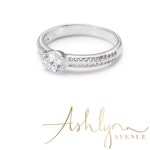 Ashlynn Avenue - Mia Caught a Star, Silver-Plated, 1 Ctw Ring - Size 7