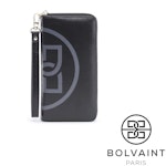 Bolvaint - Freya Black and Grey Motif Ziparound Wallet