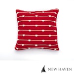 New Haven™ - Pure Cotton Knitted Pillow, Waves on the Shore