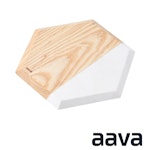 Aava Nordic Trivet - Natural Ashwood & Marble 9.17-inch x 9.17-inch