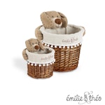 Emilie et Theo - Bay the dog round basket set