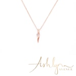 Ashlynn Avenue - Faith 18K Rose Gold-Plated Drop Pendant 0.6 Ctw