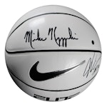 Steiner Sports - Mike Krzyzewski/Justise Winslow Dual Signed Nike Elite White Panel Regulation Basketball with Display Case
